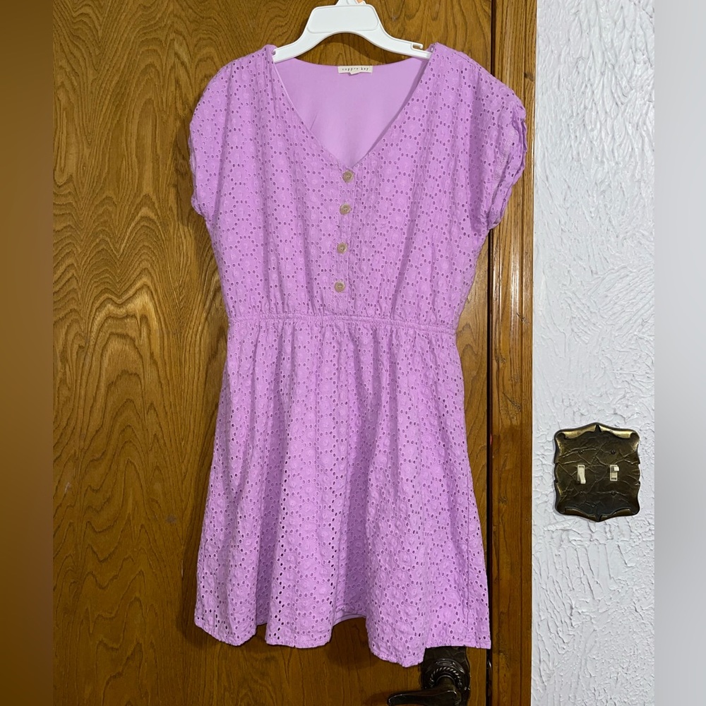 Copper Key Flower print dress